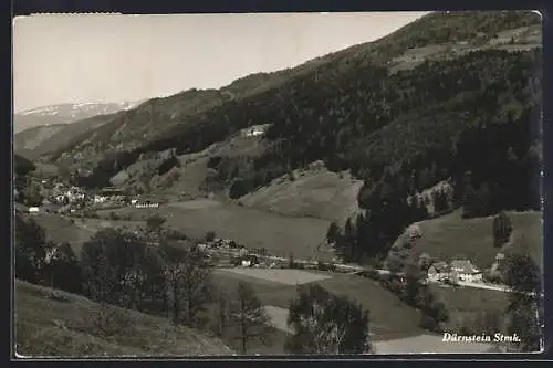 AK Dürnstein /Stmk., Blick ins Tal