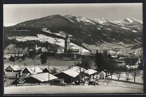 AK Radstadt, Teilansicht mit Kirche