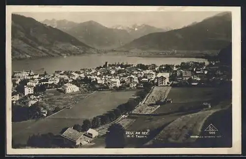 AK Zell am See, Ansicht mit den Tauern