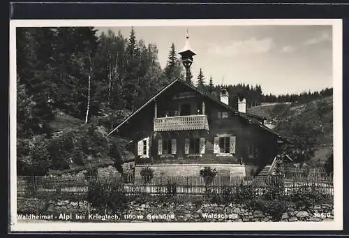 AK Alpl bei Krieglach, Gasthaus Waldheimat, Waldschule