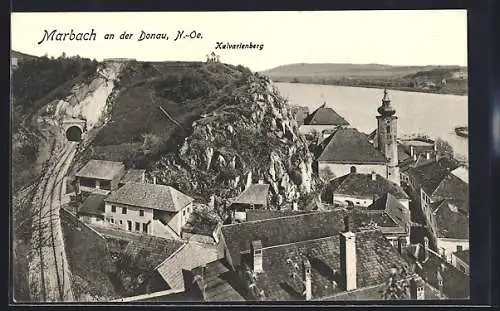 AK Marbach a. d. Donau, Blick über die Dächer