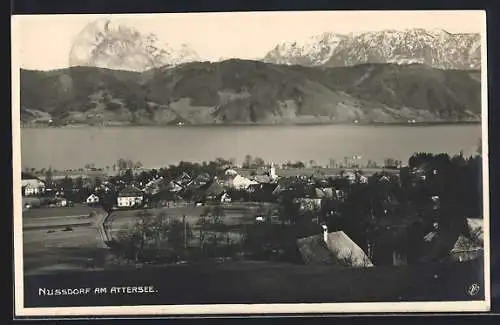 AK Nussdorf am Attersee, Blick zum Seeufer