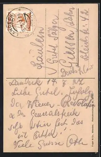 AK Landeck, Das Schloss mit Parseiergruppe