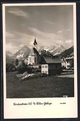 AK Vorderstoder, Blick gegen das Toten-Gebirge