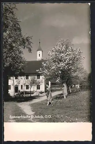 AK St. Jakob /O.-Ö., Gasthaus im Sonnenschein