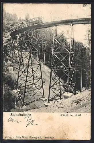 AK Mutters, Kreiter Brücke der Stubaitalbahn