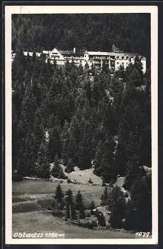 AK Obladis, Hotel aus der Vogelschau