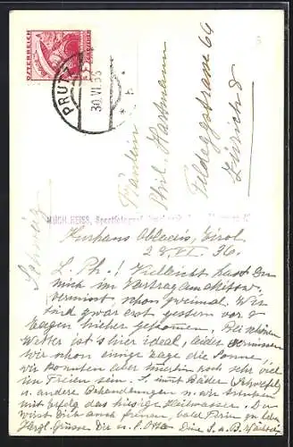 AK Obladis, Hotel aus der Vogelschau