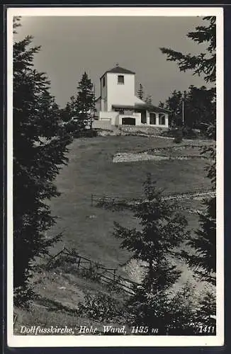 AK Hohe Wand, Blick auf die Dollfusskirche