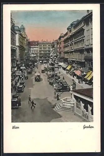 AK Wien, Strassenpartie am Graben