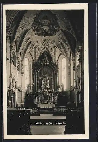 AK Maria Luggau /Kärnten, Inneres der Kirche