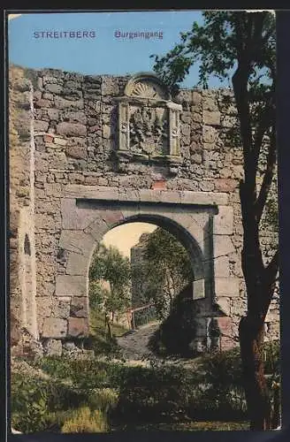 AK Streitberg / Fränk. Schweiz, Eingang der Burg