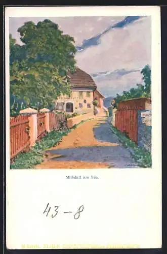 Künstler-AK Philipp + Kramer Nr. XLIII /8: Millstatt am See, Gasthaus zur Post