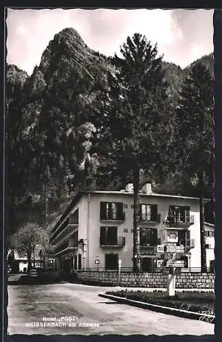 AK Weissenbach am Attersee, Blick aufs Hotel Post