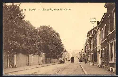 AK Ensival, Rue de Pepinster, vue du bas