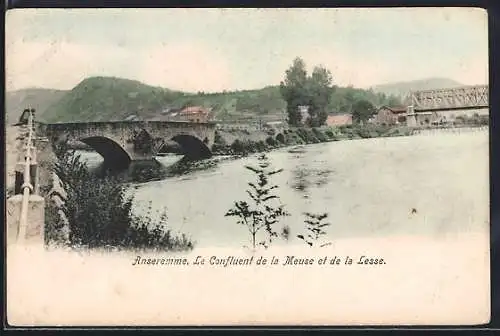 AK Anseremme, Le Confluent de la Meuse et de la Lesse