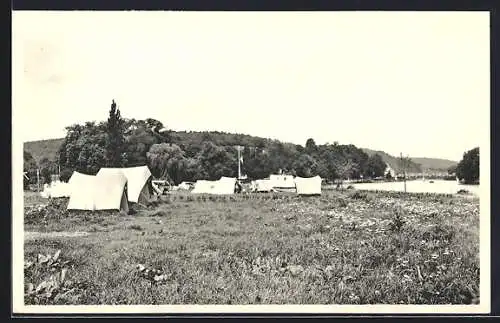 AK Anhée sur Meuse, Terrain de camping