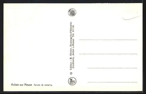 AK Anhée sur Meuse, Terrain de camping