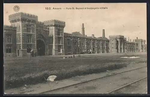 AK Anvers, Porte St. Bernard et boulangerie militaire