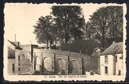 AK Arlon, Vue sur l`Eglise St-Donat