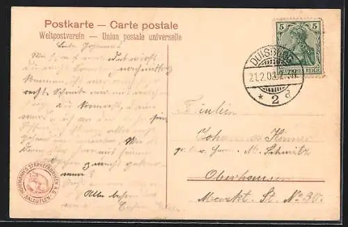 AK Katzenmutter mit ihren niedlichen Jungen