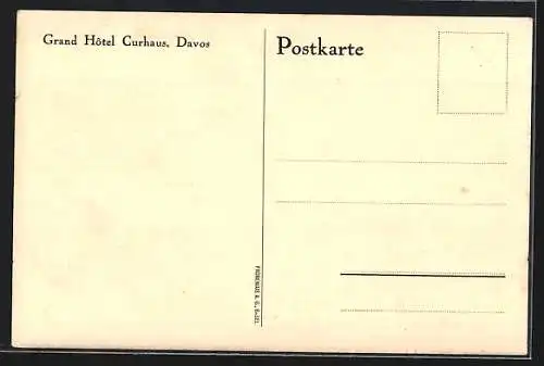AK Davos, Blick auf das Grand Hotel Curhaus