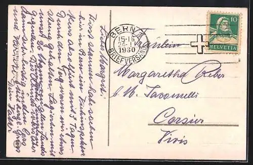 AK Bern, Obstbergquartier und Nydeckbrücken, Panorama