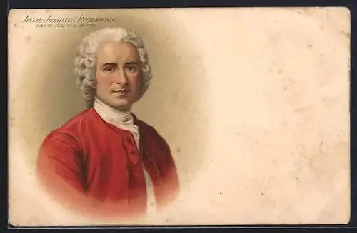 AK Portrait von Jean-Jacques Rousseau