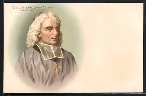 Lithographie Jacques Bénigne Bossuet, Bischof und Autor