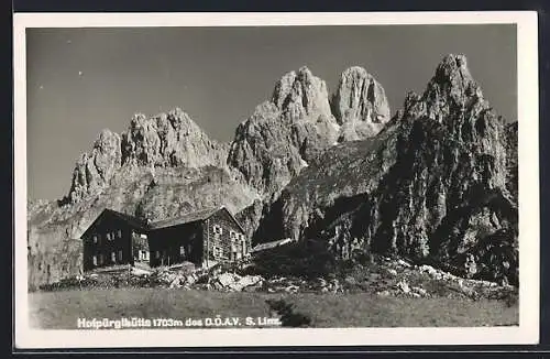 AK Hofpürglhütte, Berghütte des D. Ö. A. V. S. Linz