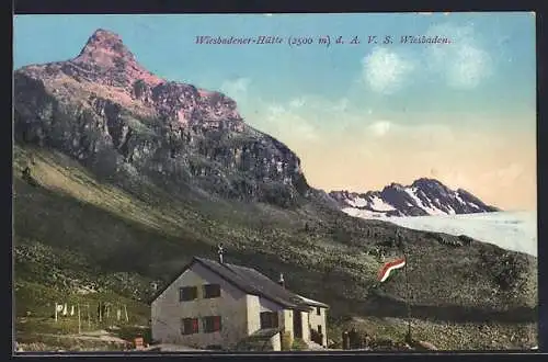 AK Wiesbadener-Hütte, Berghütte d. A. V. S. Wiesbaden