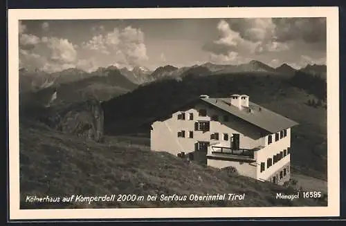 AK Kölnerhaus, Berghütte auf Komperdell bei Serfaus