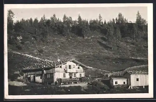 AK Brennhütte, Ortspartie mit Berghütte