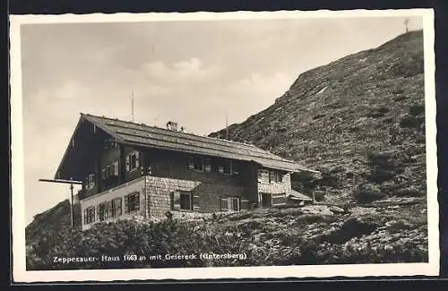 AK Zeppezauer-Haus, Berghütte am Untersberg mit Geiereck