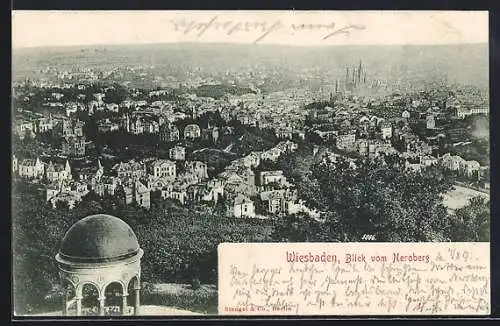 AK Wiesbaden, Blick vom Neroberg