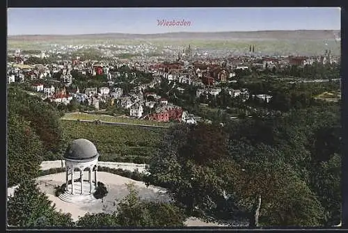 AK Wiesbaden, Blick vom Neroberg