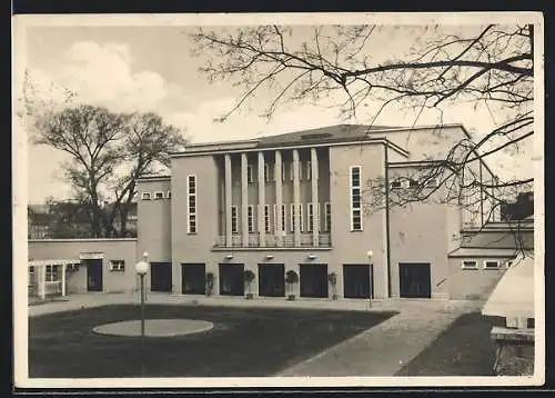 AK Weimar / Thüringen, Blick auf die Weimar-Halle