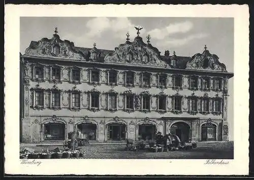 AK Würzburg, Blick auf das Falkenhaus