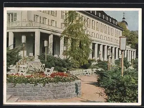 AK Bad Salzungen, Kurhaus mit Terrasse