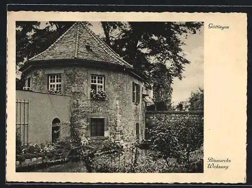 AK Göttingen, Blick auf Bismarcks Wohnung