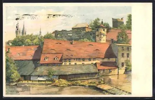 Künstler-AK Eger, Kaiserburg