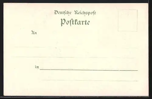 Lithographie Freiburg / Breisgau, Ortsansicht mit Kirche, Stadlgarten mit Spaziergängern
