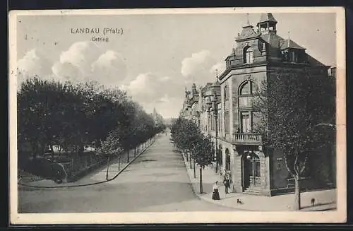 AK Landau / Pfalz, Ostring Strassenansicht