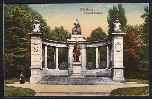 AK Würzburg, Luitpold-Denkmal