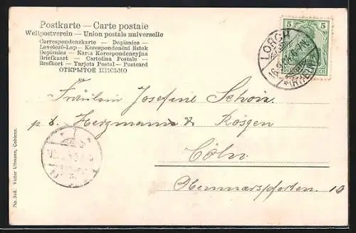 AK Lorch / Rhein, Haus der Ritter Hilger