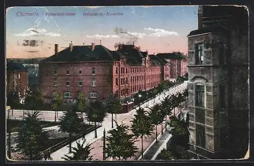 AK Chemnitz, Infanterie-Kaserne in der Planitzstrasse