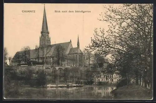 AK Chemnitz, Blick nach dem Schlossgarten