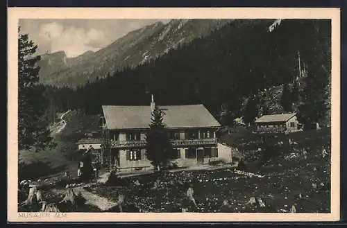 AK Musau /Tirol, Hütte auf der Musauer-Alm