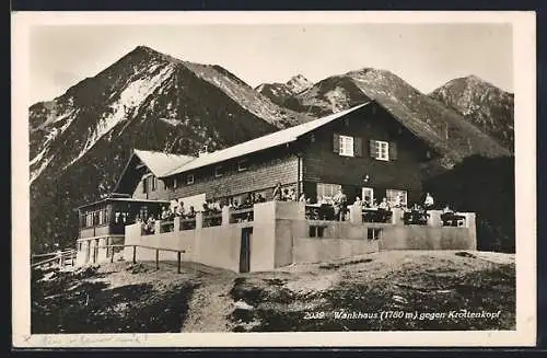 AK Garmisch-Partenkirchen, Gasthaus Wankhaus gegen Krottenkopf