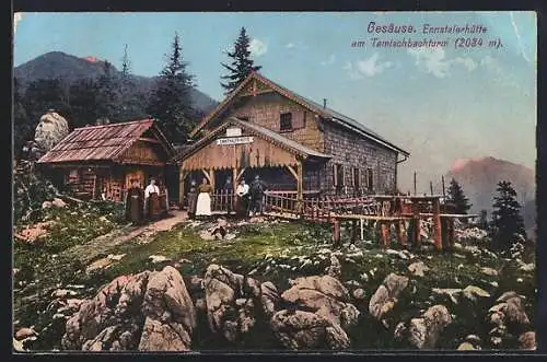 AK Ennstalerhütte /Gesäuse, Berghütte am Tamischbachturm